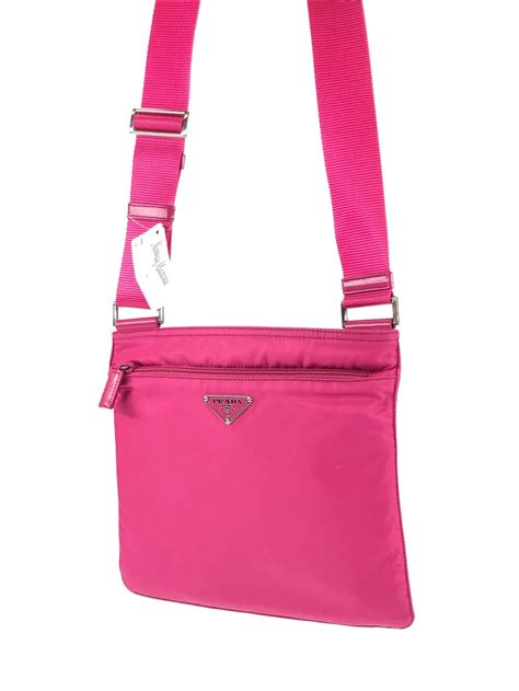 prada nylon tote pink|Prada nylon shoulder bag price.